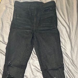 Size 8 black American eagle jeans